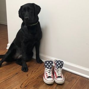 American Flag High Top Converse